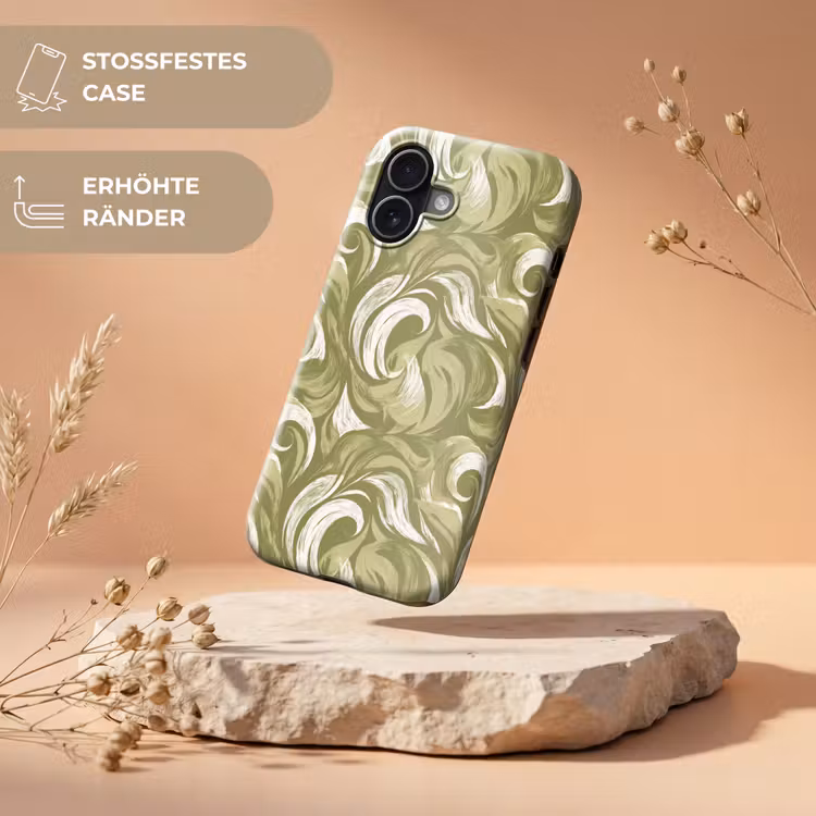 Abstract - Textuur - Groen Toughcase MagSafe Apple iPhone 17 klein 1017 -USP_RandenV_DE