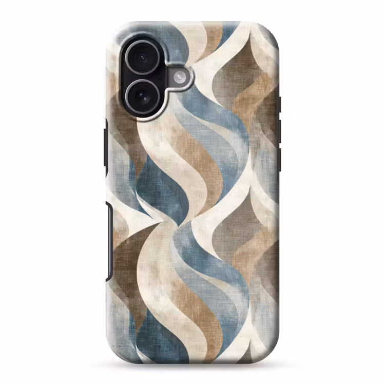 Abstract - Golven - Kleurrijk Toughcase MagSafe Apple iPhone 17 klein 1017 -3d