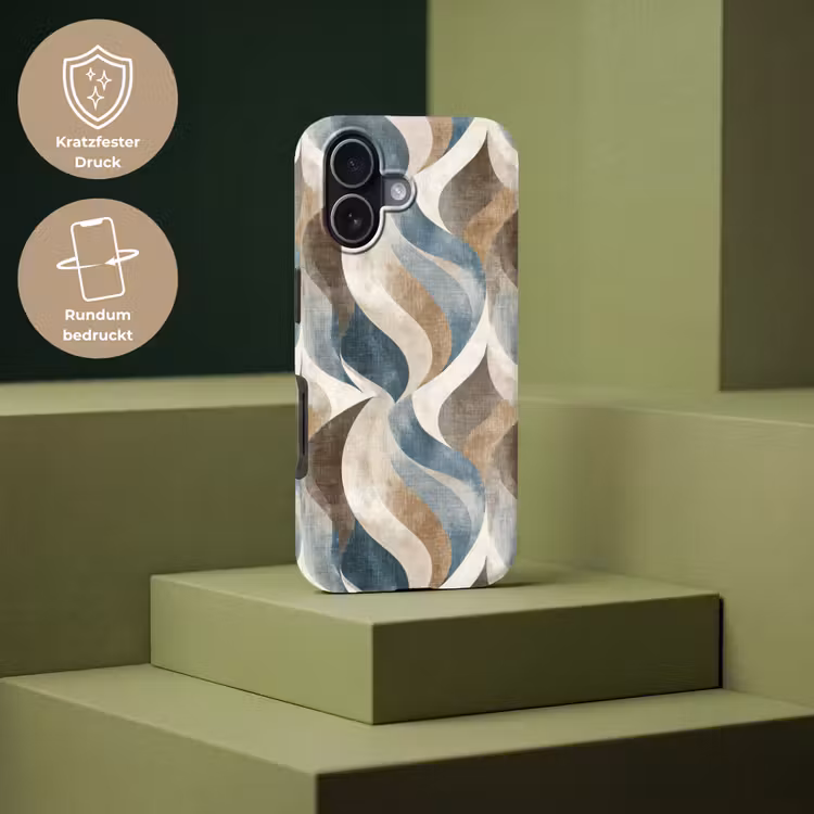 Abstract - Golven - Kleurrijk Toughcase MagSafe Apple iPhone 17 klein 1017 -USP_PrintM_DE