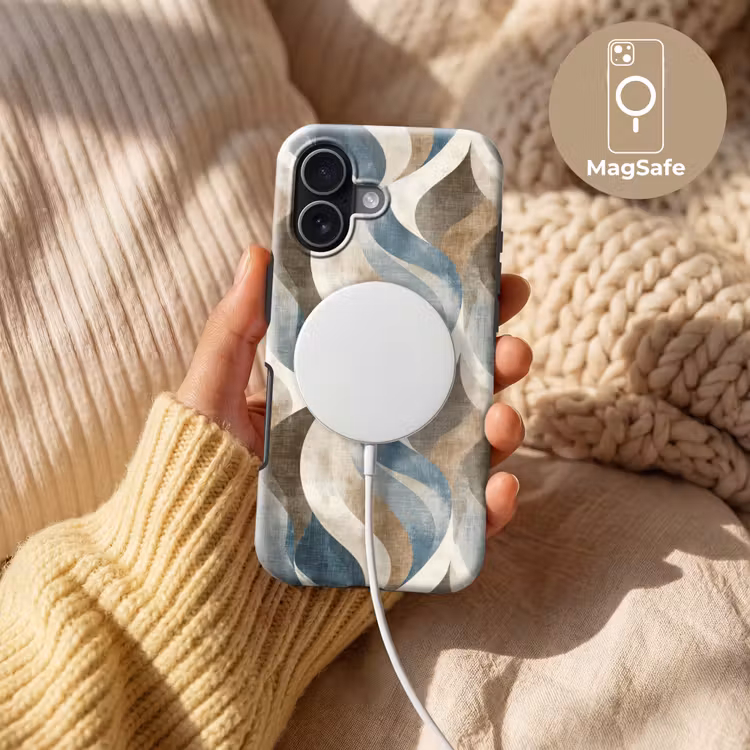 Abstract - Golven - Kleurrijk Toughcase MagSafe Apple iPhone 17 klein 1017 -USP_MagsafeV