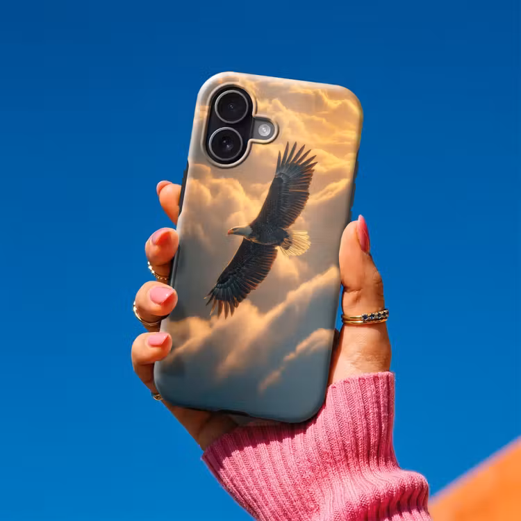 Adelaar - Wolken - Zon Toughcase MagSafe Apple iPhone 17 klein -Sfeer1V