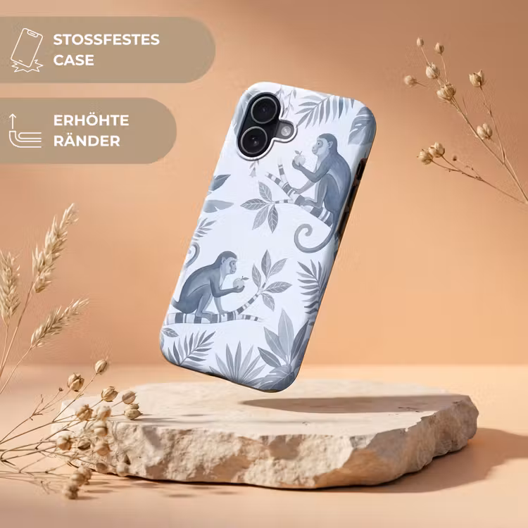 Aap - Boom - Bladeren - Jungle - Illustratie Toughcase MagSafe Apple iPhone 17 klein -USP_RandenV_DE