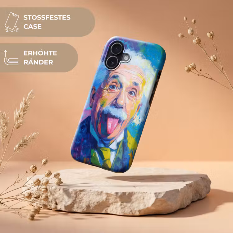 Oude man - Expressief - Kleurrijk Toughcase MagSafe Apple iPhone 17 klein -USP_RandenV_DE