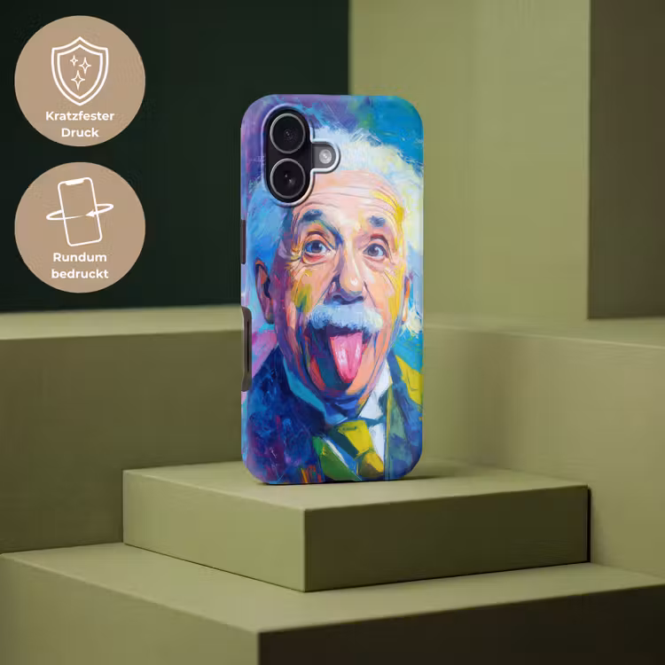 Oude man - Expressief - Kleurrijk Toughcase MagSafe Apple iPhone 17 klein -USP_PrintM_DE