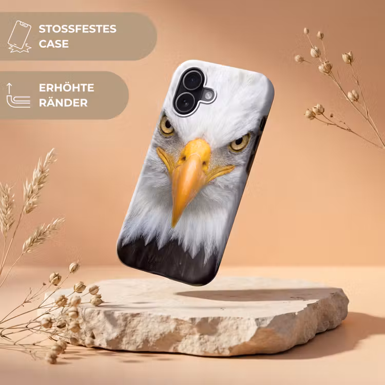 Amerikaans - Zeearend - Portret - Geel Toughcase MagSafe Apple iPhone 17 klein -USP_RandenV_DE