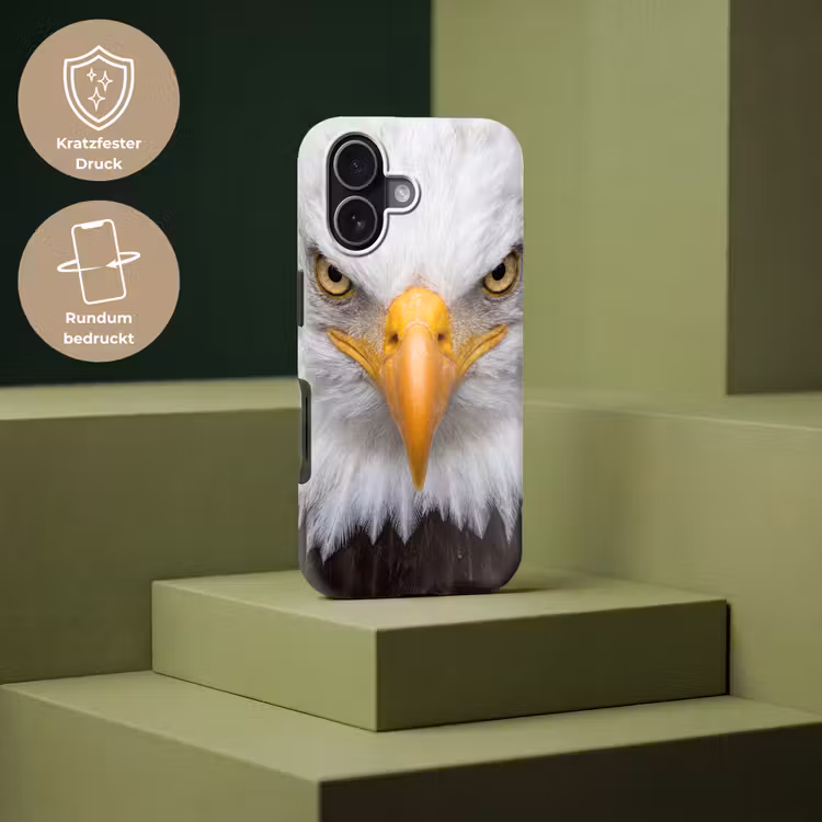 Amerikaans - Zeearend - Portret - Geel Toughcase MagSafe Apple iPhone 17 klein -USP_PrintM_DE
