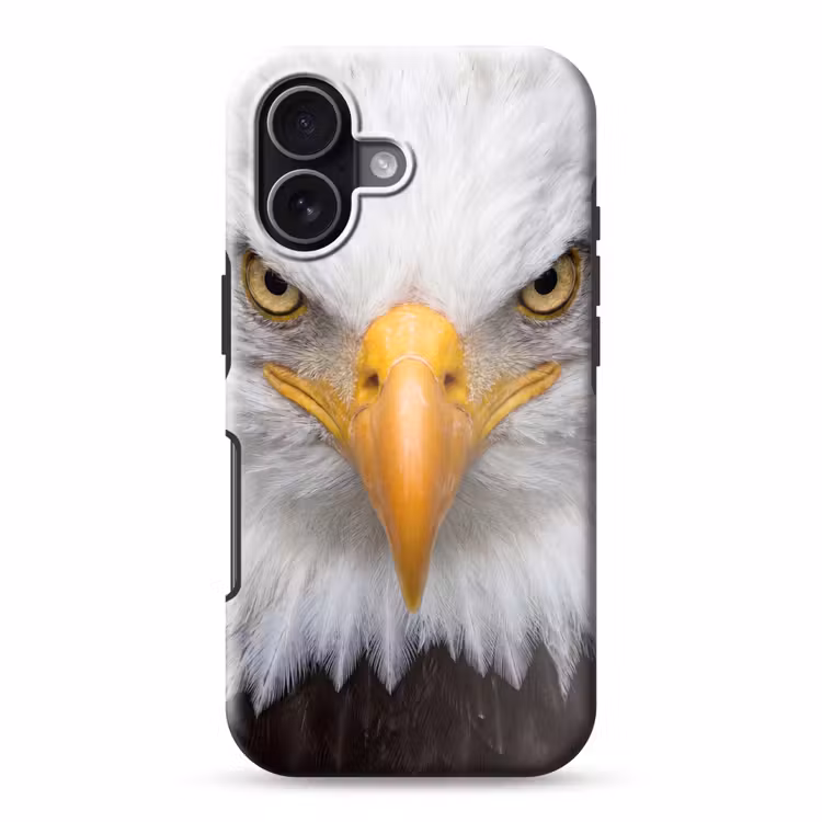 Amerikaans - Zeearend - Portret - Geel Toughcase MagSafe Apple iPhone 17 klein -3d