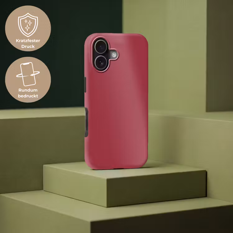 Antique - Ruby - Rood Toughcase MagSafe Apple iPhone 17 klein 1017 -USP_PrintM_DE