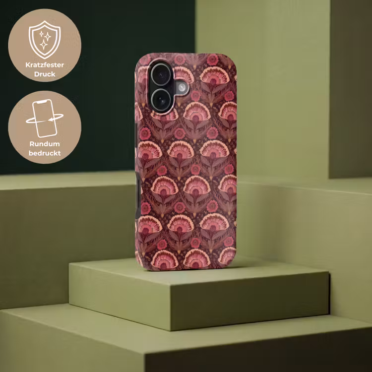 Antiek - Bloemen - Kleurrijk Toughcase MagSafe Apple iPhone 17 klein 1017 -USP_PrintM_DE