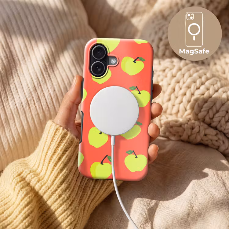 Appels - Modern - Groen Toughcase MagSafe Apple iPhone 17 klein 1017 -USP_MagsafeV