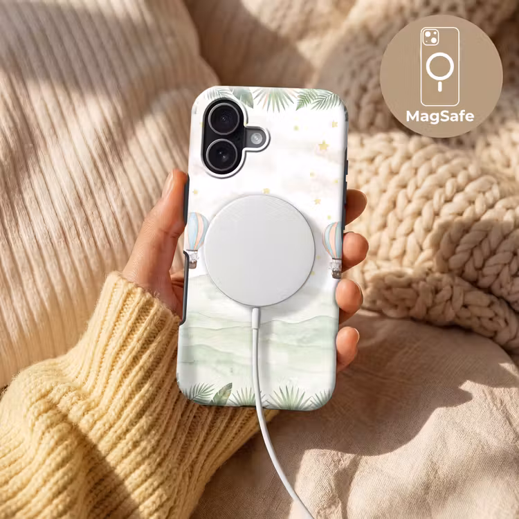 Aquarel - Luchtballonnen - Pastel Toughcase MagSafe Apple iPhone 17 klein -USP_MagsafeV