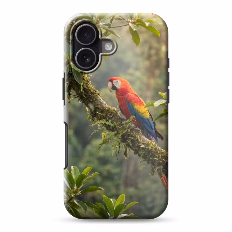 Ara - Jungle - Rood Toughcase MagSafe Apple iPhone 17 klein -3d
