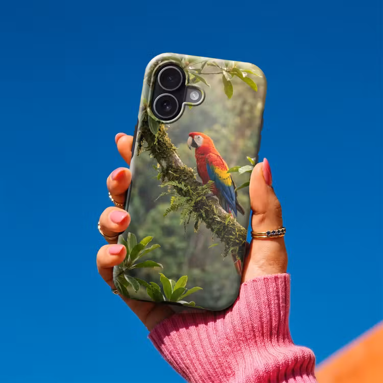 Ara - Jungle - Rood Toughcase MagSafe Apple iPhone 17 klein -Sfeer1V