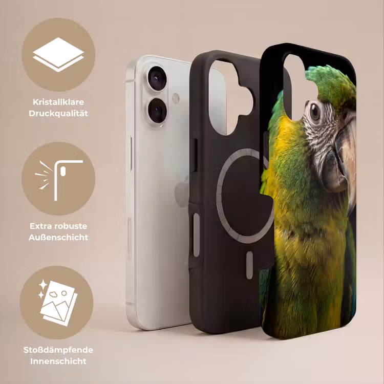 Ara - Portret - Groen Toughcase MagSafe Apple iPhone 17 klein -USP_Lagen_DE