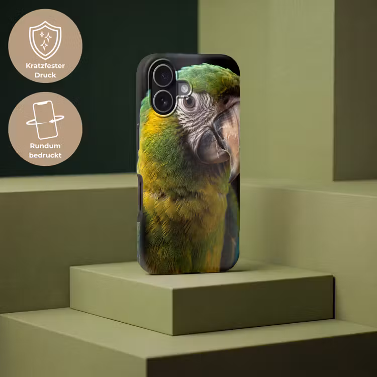 Ara - Portret - Groen Toughcase MagSafe Apple iPhone 17 klein -USP_PrintM_DE