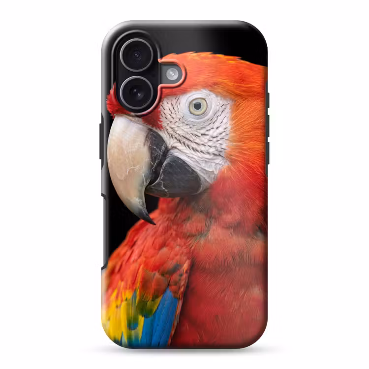 Ara - Portret - Rood Toughcase MagSafe Apple iPhone 17 klein -3d
