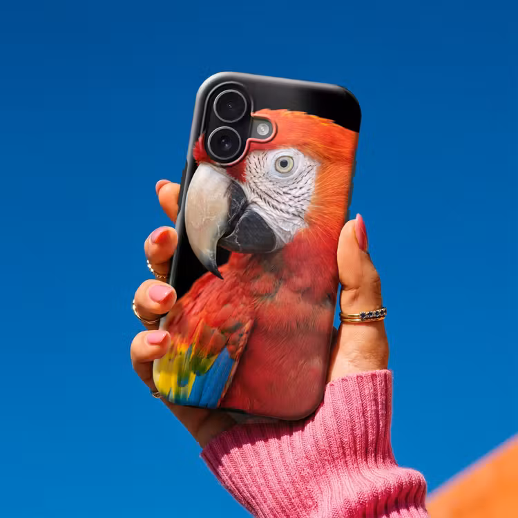 Ara - Portret - Rood Toughcase MagSafe Apple iPhone 17 klein -Sfeer1V