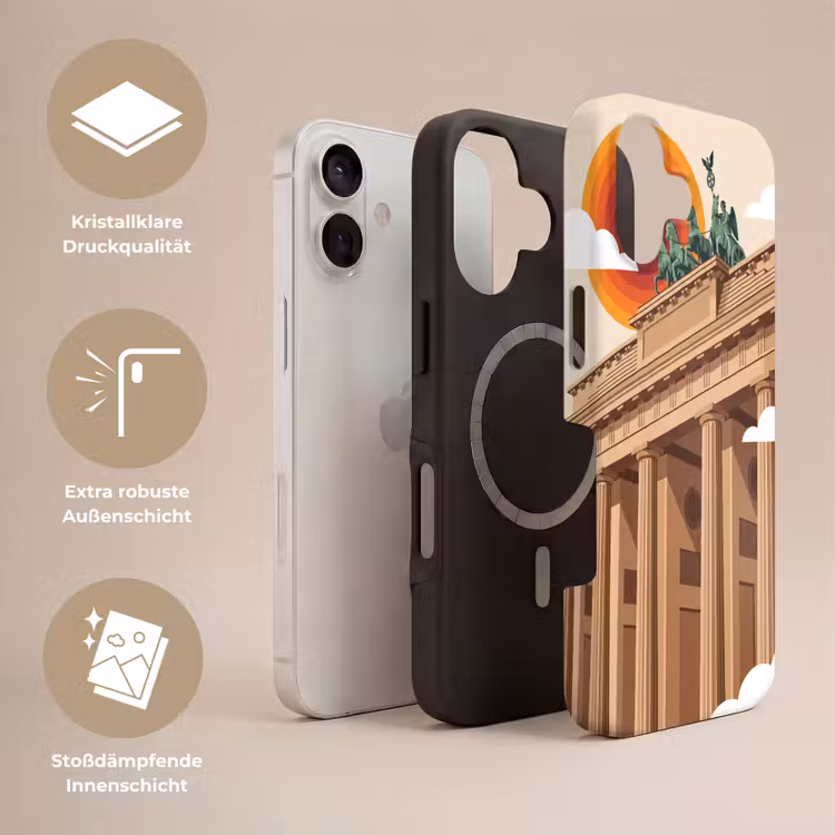 Architectuur - Brandenburg - Berlijn - Zonsondergang - Historisch Toughcase MagSafe Apple iPhone 17 klein -USP_Lagen_DE
