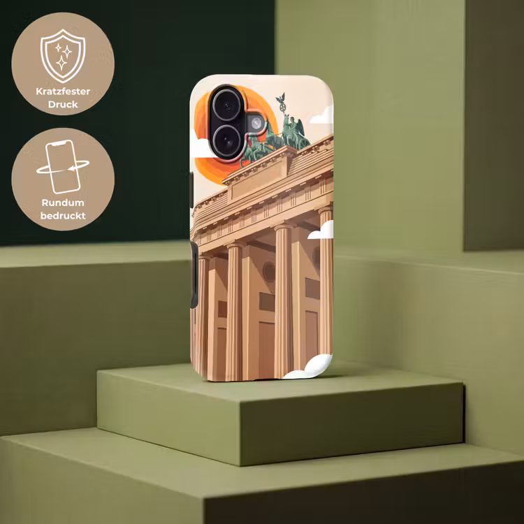 Architectuur - Brandenburg - Berlijn - Zonsondergang - Historisch Toughcase MagSafe Apple iPhone 17 klein -USP_PrintM_DE