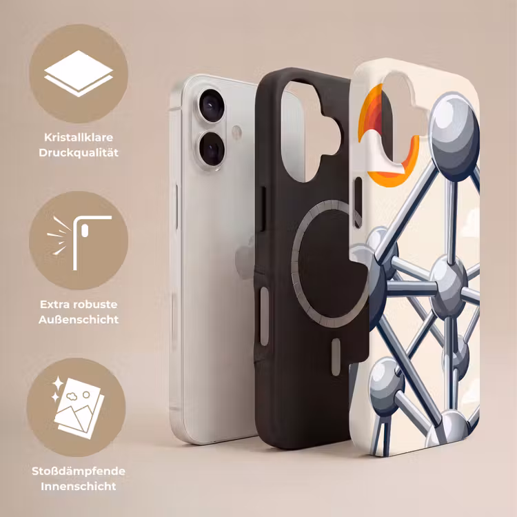 Architectuur - Geometrie - Stad - Modern - Grijs Toughcase MagSafe Apple iPhone 17 klein -USP_Lagen_DE