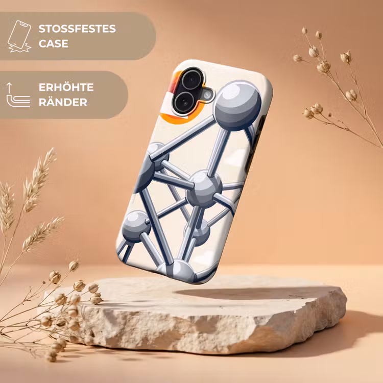 Architectuur - Geometrie - Stad - Modern - Grijs Toughcase MagSafe Apple iPhone 17 klein -USP_RandenV_DE
