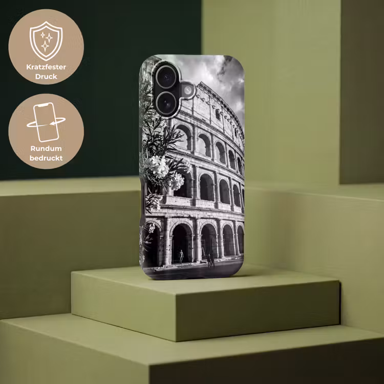 Architectuur - Colosseum - Rome - Historisch - Zwart-wit Toughcase MagSafe Apple iPhone 17 klein -USP_PrintM_DE
