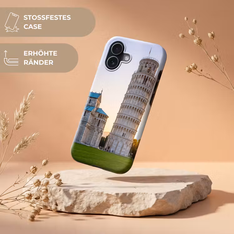 Architectuur - Toren - Pisa - Italië - Zonsondergang Toughcase MagSafe Apple iPhone 17 klein -USP_RandenV_DE