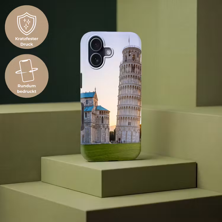 Architectuur - Toren - Pisa - Italië - Zonsondergang Toughcase MagSafe Apple iPhone 17 klein -USP_PrintM_DE