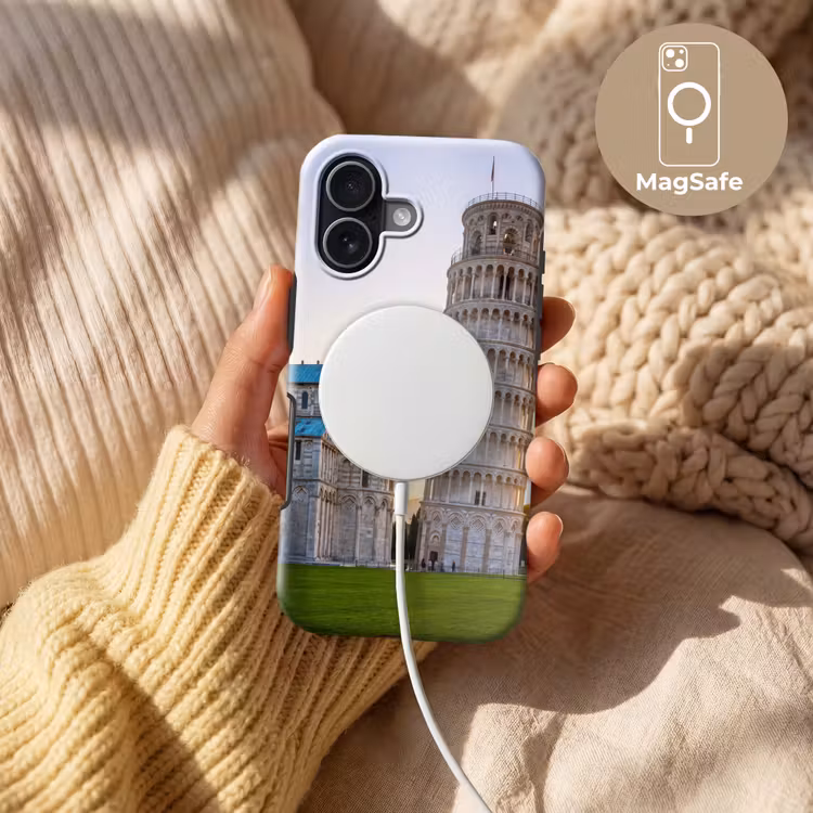 Architectuur - Toren - Pisa - Italië - Zonsondergang Toughcase MagSafe Apple iPhone 17 klein -USP_MagsafeV