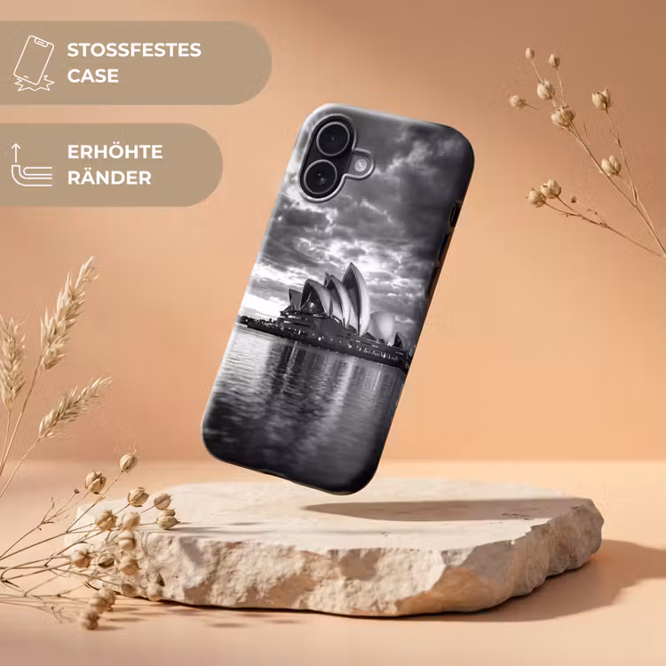 Architectuur - Water - Stad - Modern - Zwart-wit Toughcase MagSafe Apple iPhone 17 klein -USP_RandenV_DE