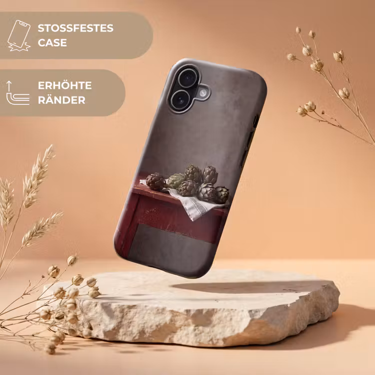 Handyhülle Toughcase - Artischocke – Essen – Rustikal - Artisjok - Eten - Rustiek Toughcase MagSafe Apple iPhone 17 klein