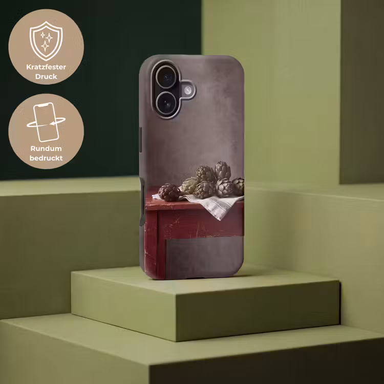 Handyhülle Toughcase - Artischocke – Essen – Rustikal - Artisjok - Eten - Rustiek Toughcase MagSafe Apple iPhone 17 klein