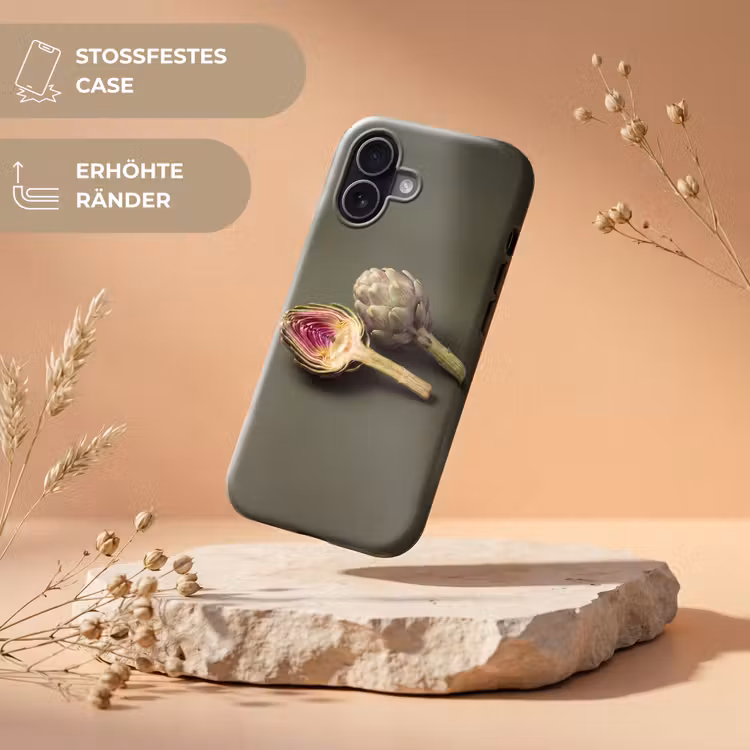 Handyhülle Toughcase - Artischocke – Violett – Lebensmittel - Artisjok - Paars - Voedsel Toughcase MagSafe Apple iPhone 17 klein