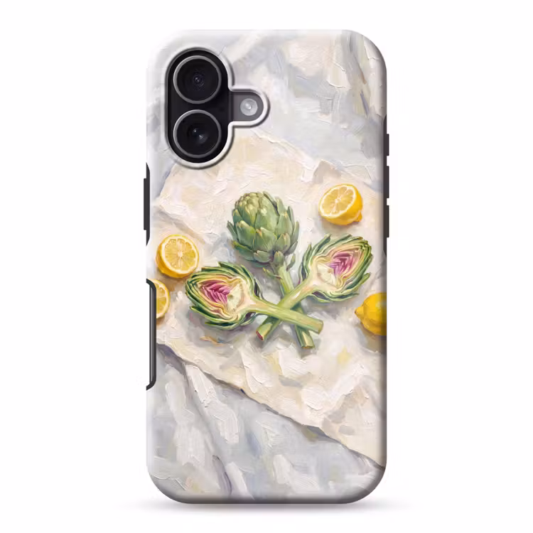 Handyhülle Toughcase - Artischocke – Zitrone – Essen — 1