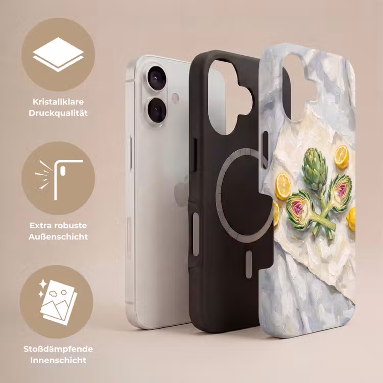Handyhülle Toughcase - Artischocke – Zitrone – Essen — 3