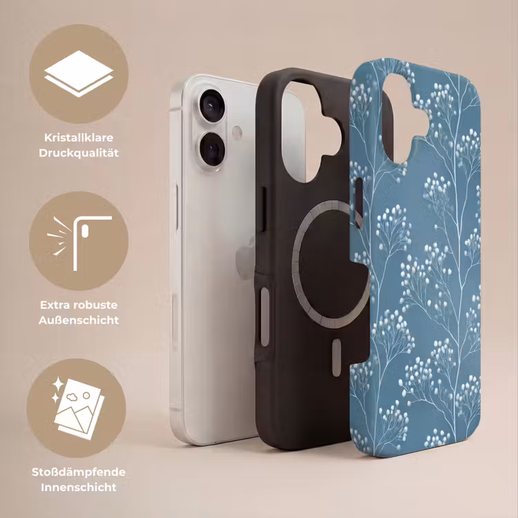 Takken - Bessen - Patroon - Lichtblauw Toughcase MagSafe Apple iPhone 17 klein 1017 -USP_Lagen_DE