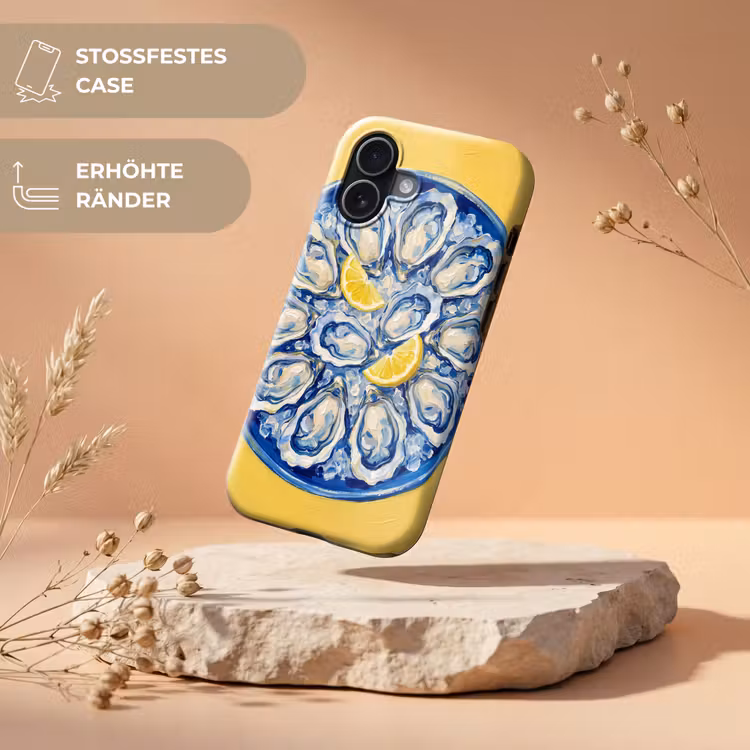 Oesters - Citroen - IJs - Modern - Geel Toughcase MagSafe Apple iPhone 17 klein -USP_RandenV_DE