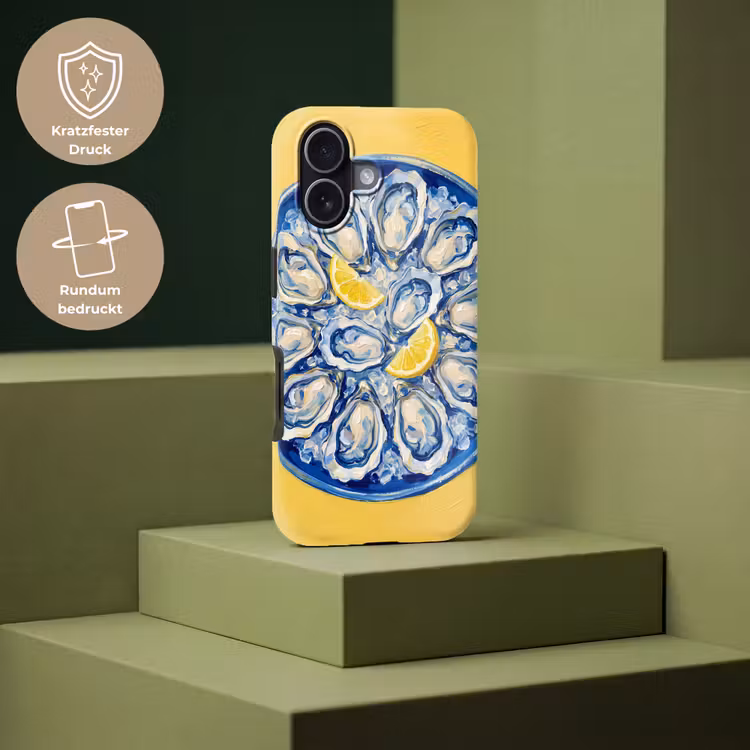 Oesters - Citroen - IJs - Modern - Geel Toughcase MagSafe Apple iPhone 17 klein -USP_PrintM_DE