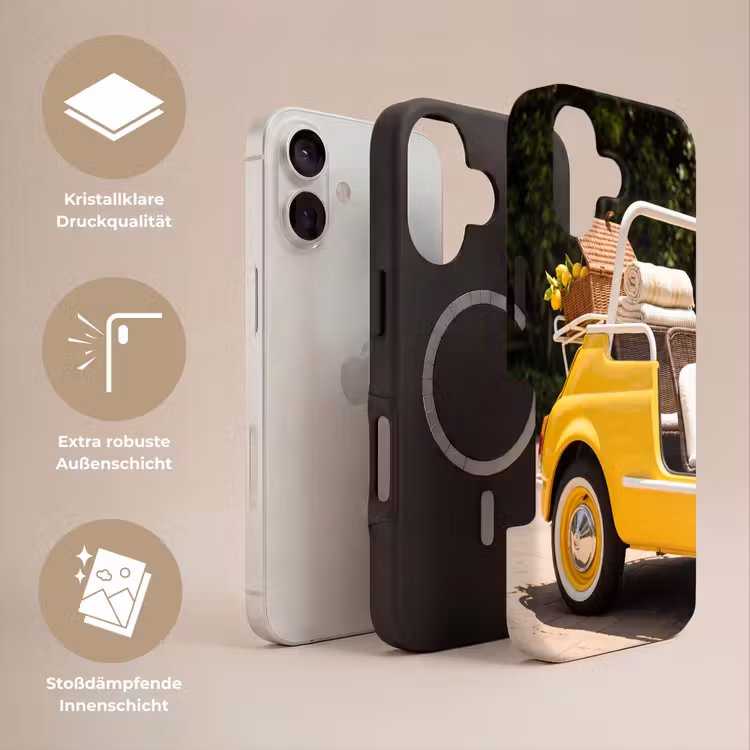 Auto - Picknick - Zomer - Geel Toughcase MagSafe Apple iPhone 17 klein -USP_Lagen_DE