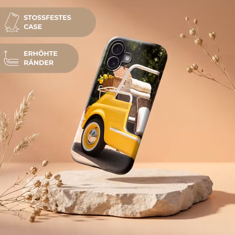 Auto - Picknick - Zomer - Geel Toughcase MagSafe Apple iPhone 17 klein -USP_RandenV_DE