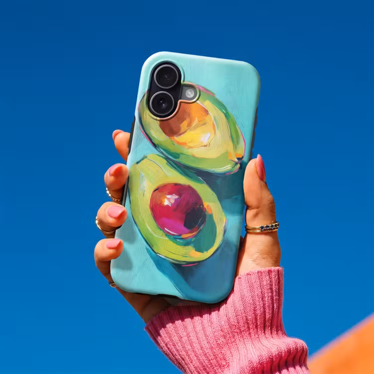 Avocado - Groen - Pit - Schaduw Toughcase MagSafe Apple iPhone 17 klein -Sfeer1V