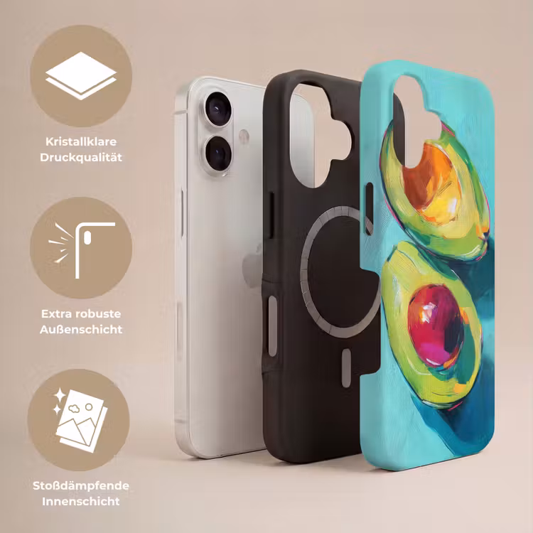 Avocado - Groen - Pit - Schaduw Toughcase MagSafe Apple iPhone 17 klein -USP_Lagen_DE
