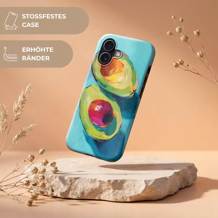 Avocado - Groen - Pit - Schaduw Toughcase MagSafe Apple iPhone 17 klein -USP_RandenV_DE