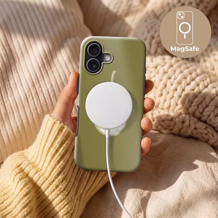 Avocado - Minimalistisch - Illustratie - Groen Toughcase MagSafe Apple iPhone 17 klein -USP_MagsafeV