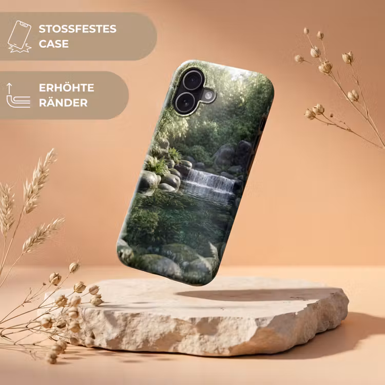 Beek - Waterval - Natuur - Groen Toughcase MagSafe Apple iPhone 17 klein -USP_RandenV_DE