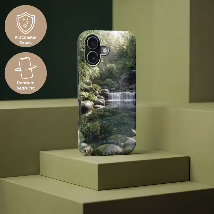 Beek - Waterval - Natuur - Groen Toughcase MagSafe Apple iPhone 17 klein -USP_PrintM_DE