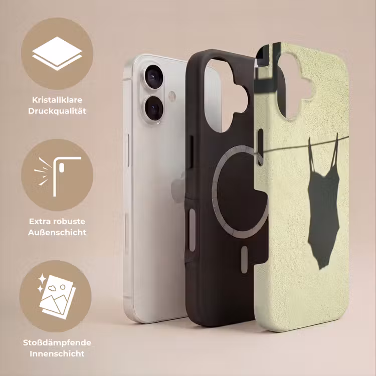 Badpak - Schaduw - Muur - Zomer - Minimalistisch Toughcase MagSafe Apple iPhone 17 klein -USP_Lagen_DE
