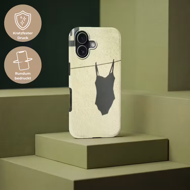 Badpak - Schaduw - Muur - Zomer - Minimalistisch Toughcase MagSafe Apple iPhone 17 klein -USP_PrintM_DE