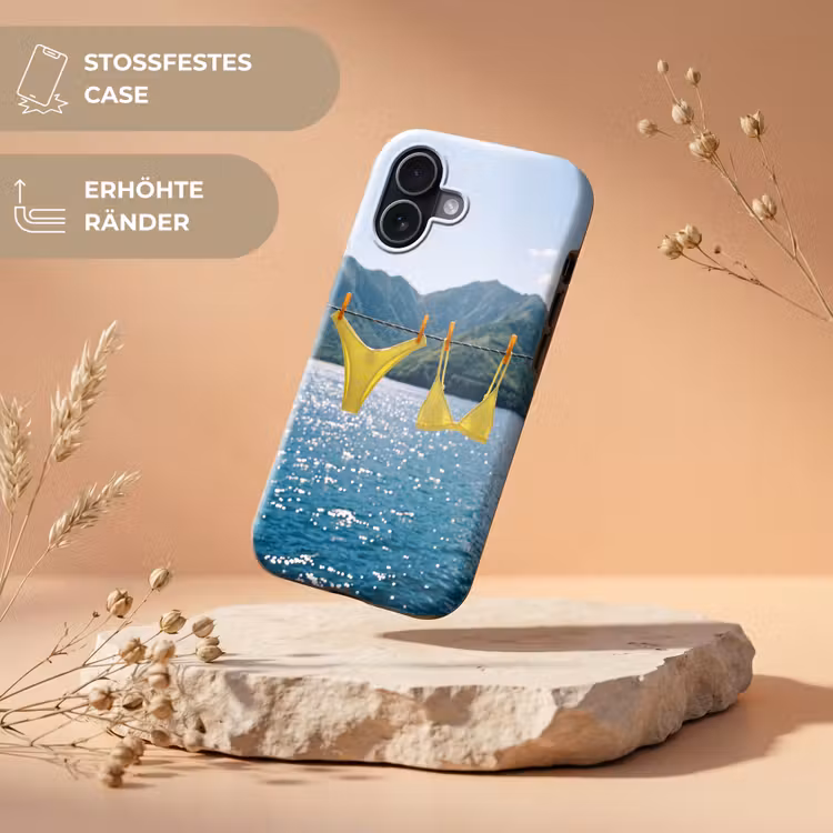 Badmode - Bikini - Zee - Bergen - Geel Toughcase MagSafe Apple iPhone 17 klein -USP_RandenV_DE