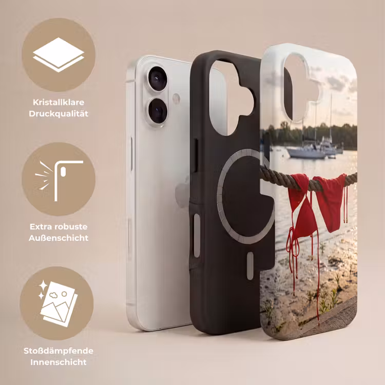 Badkleding - Rood - Zomer - Water - Zonsondergang Toughcase MagSafe Apple iPhone 17 klein -USP_Lagen_DE